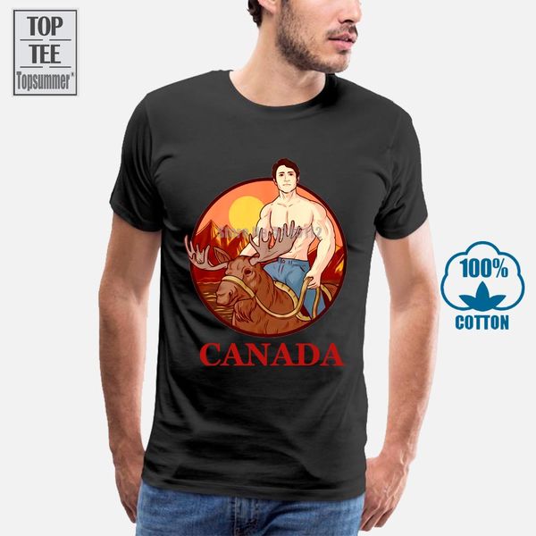 

justin trudeau awesome canada popular tagless tee t shirt