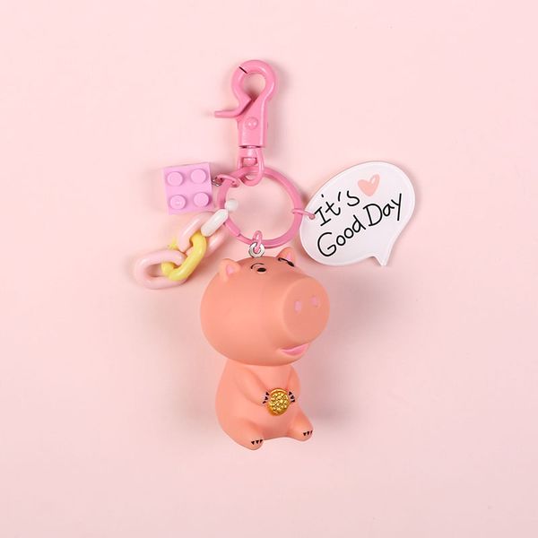 

car accessories dinosaur car keychain pendant cute creative gift giveaway key ring bag pendant jewelry, Silver