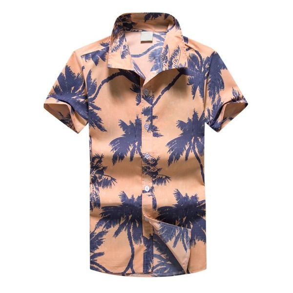 

short sleeve shirt men hawaiian print short shirt sports beach quick dry blouse blouse, White;black