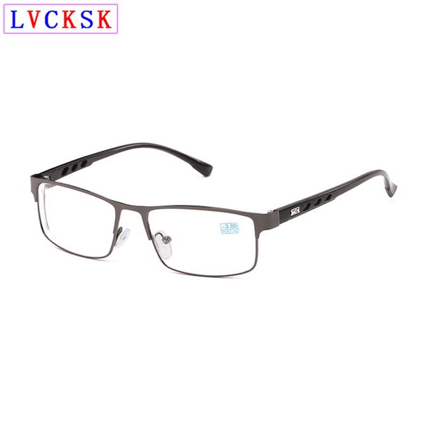 

finished myopia reading glasses for women men rectangle metal frame nearsighted presbyopia spectacles students eyewear l3, White;black