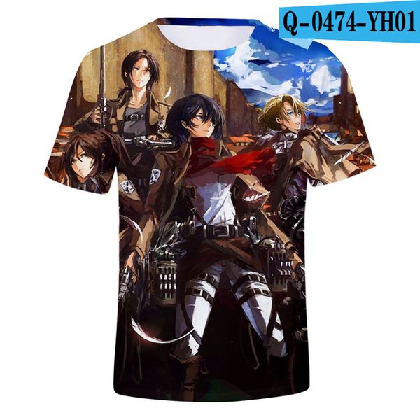 

cute unicorn japan anime attack on titan halloween party eren cosplay costumes cotton 3d print shirts hippie harajuku hippie men clothing