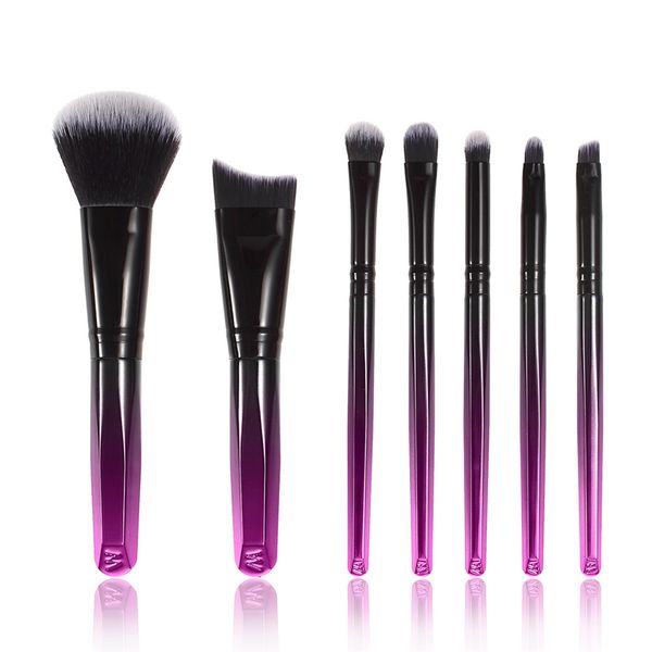 

7pcs new 6d novice eyeshadow foundation liquid blush blending beauty makeup brush set man-made fiber beauty blending set