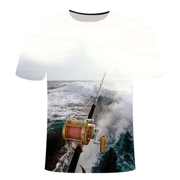 

leisure fish printed print 3d print shirts hippie oversized kawaii men clothing