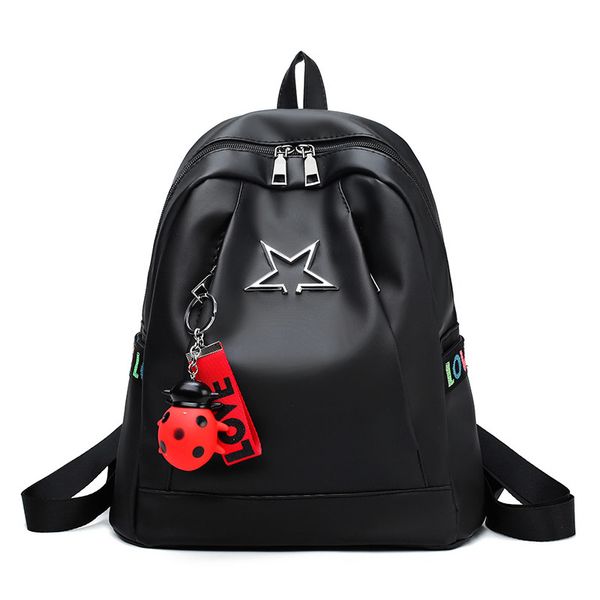 

leather luggage tag2020 womens backpack waterproof oxford cloth diaper bag 2020 new korean fashion ribbon fashion large capacity schoolbag p