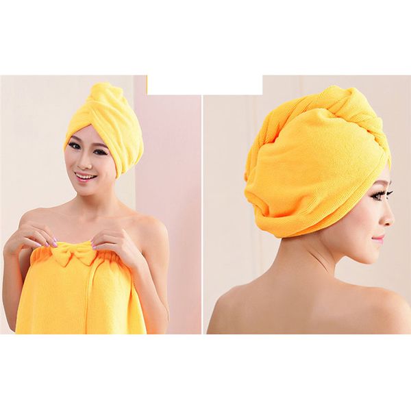 

women hair towel cap super absorbent quick-drying shower cap rapid drying hair solid color towel shower practical head wrap, Blue;gray