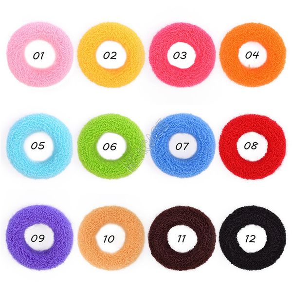 

ins women girls fluffy furry scrunchies hair ring headdress faux fur elastic hairband candy color hair rope ponytail holder hair bands d9308, Slivery;white