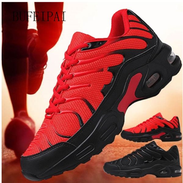 

bufeipai men's new jogging shoes breathable mesh sneakers non-slip absorption sneakers training running zapatills