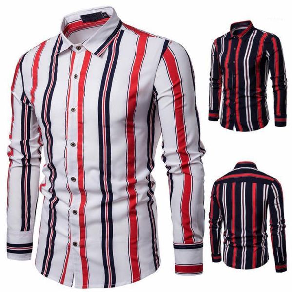 

designer shirts fashion long sleeve two colors mens casual mens apparel new arrival vertical striped mens, White;black