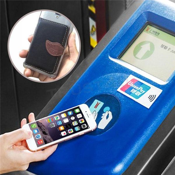 

cgjxsuniversal 3m sticker back phone card slot leather pocket wallet cash id credit card holder for iphone xs max x 7 8 samsung sony