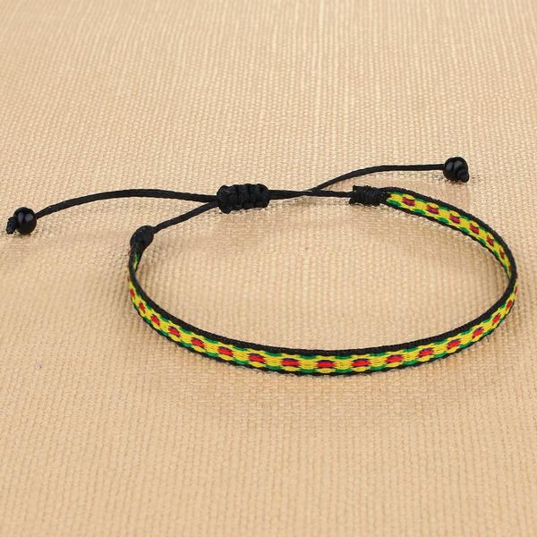

c.quan chi bohemian hand braided friendship bracelets colorful rope strand bracelets adjustable vintage cuff (02m, Golden;silver