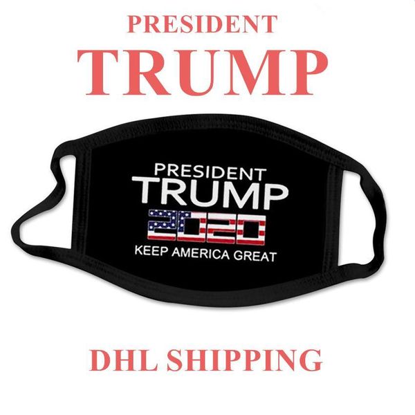 

US Stock 2020 Election Trump Designer Masks Luxury Reusable Washable Cotton Cloth Fashion Mouth Face Mask Unisex 17 Styles DHL FY9158