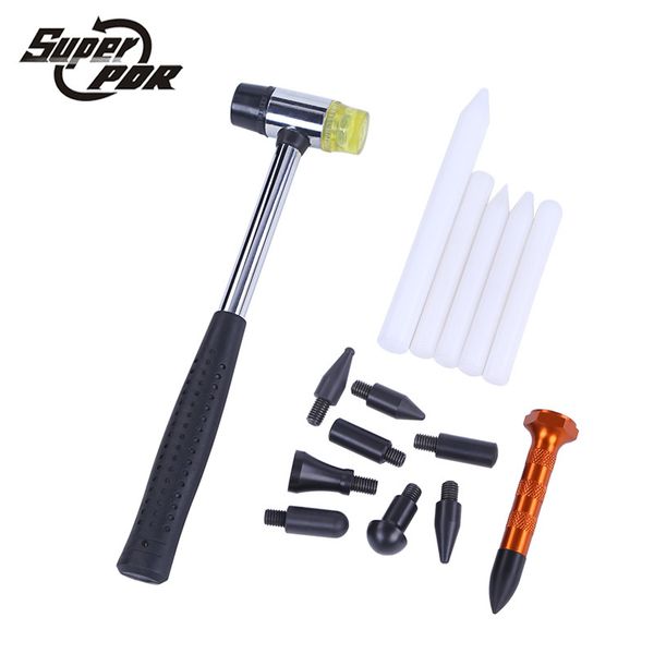 

super pdr paintless dent repair hail removal tools kit tap down pen with 9 heads pdr tools set wholesale price kit