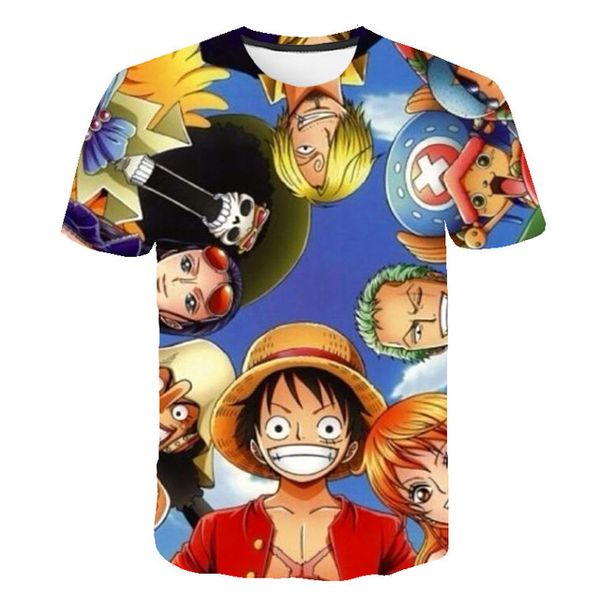 

sailing king straw hat luffy anime trend 3d print shirts harajuku aesthetic hentai men clothing