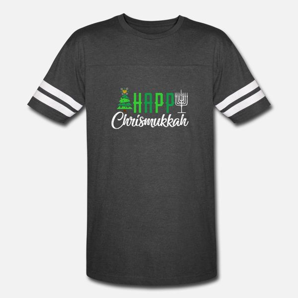 

happy chrismukkah funny jewish hanukkah christmas t shirt men customized short sleeve euro size s-3xl leisure fit humor spring autumn, White;black