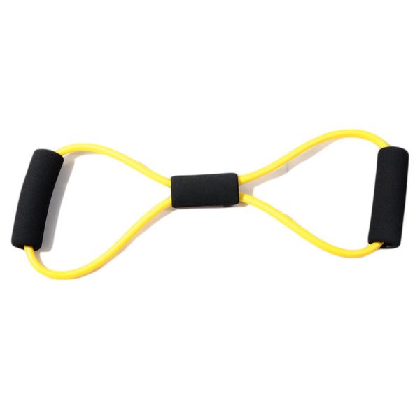 

8 word chest fitness home gym rubber loop latex resistance exerciser equipment stretch yoga training elastic bands for fitness