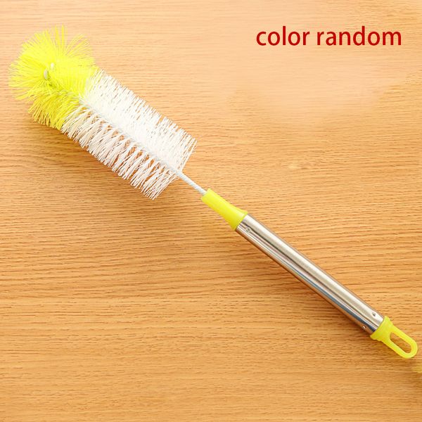 

home kitchen hanging practical stainless steel long handle cup brush bendable