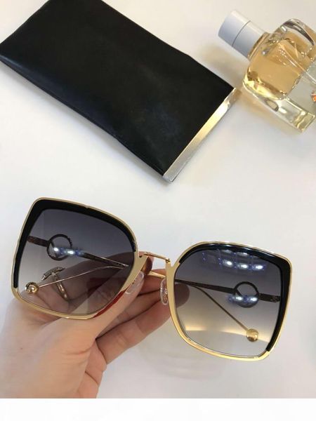 

designer square 0294s sunglasses black grey gradient lens 58mm gafas de sol women luxury sunglasses new with box, White;black