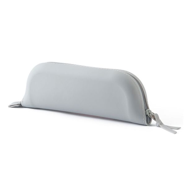 

with zipper silicone pencil bag rectangle large capacity school for students