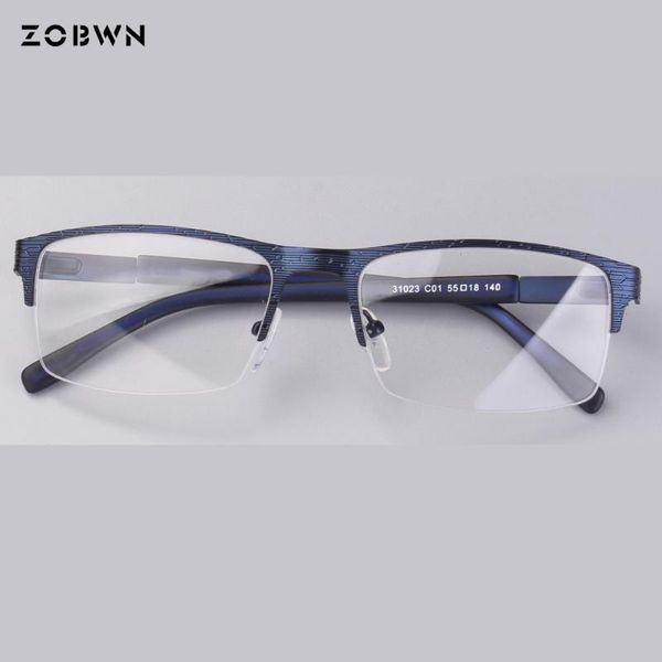 

zobwn eyeglasses frame business optical glasses man computer optical eye glasses spectacle armacao de oculos gafas, Black