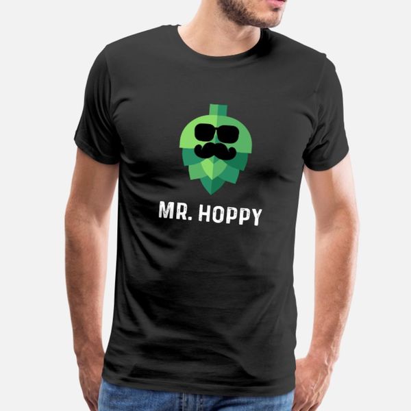 

mr hoppy beer t shirt men customized tee shirt s-3xl gents fit basic spring letter shirt