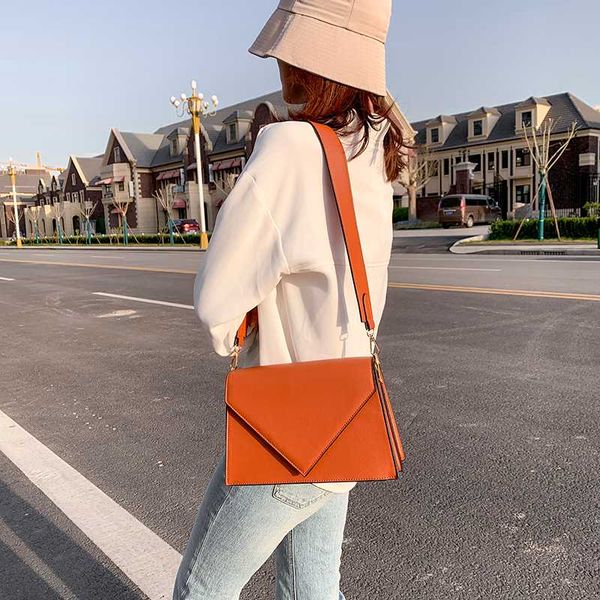 

bags for women 2020 solid pu leather triangle bag cover shoulder messenger bag sac a main femme crossbody bags for women