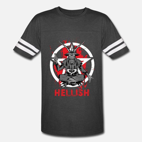 

hellish satan baphomet t shirt men designer tee shirt size s-3xl family famous funny casual summer style pictures shirt