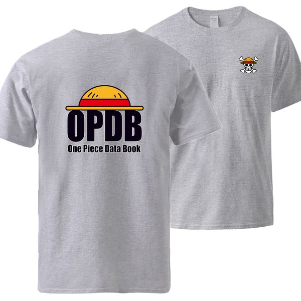 

one piece data book tshirts mens summer breathable 100% cotton t shirts mens loose fit sportswear tees 2020 man loose casual top