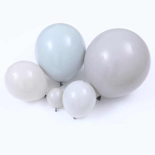 

latex gray balloons 5/10/12 inch round helium first birthday party wedding balloon arch decoration