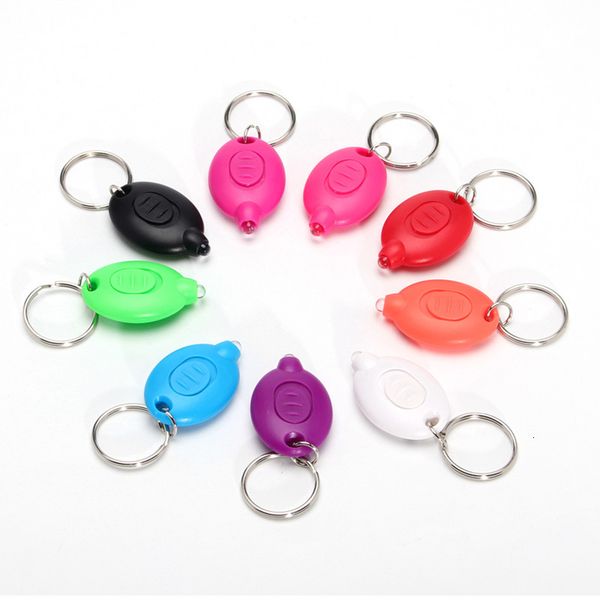 

promotional mini flash torch plastic abs customized key chains 395nm uv light key ring keychain led keyring, Silver