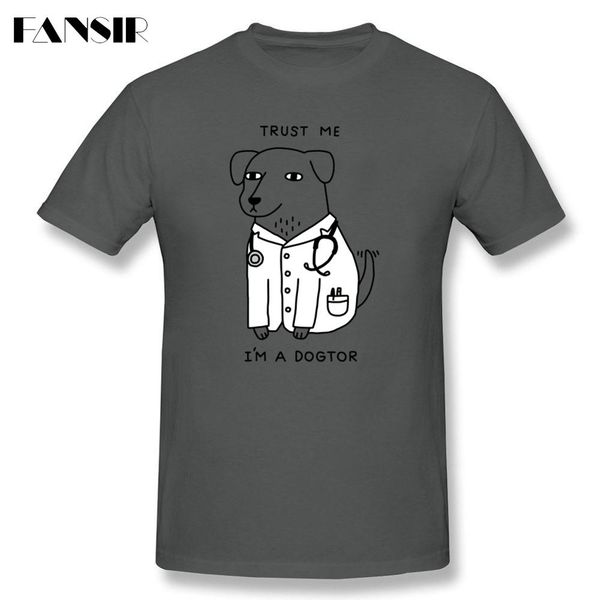 

комфортная street style ткани футболка досуг поверь мне мужчина футболка dogtor с коротким рукавом хлопок o шея футболка для мальчиков одежд