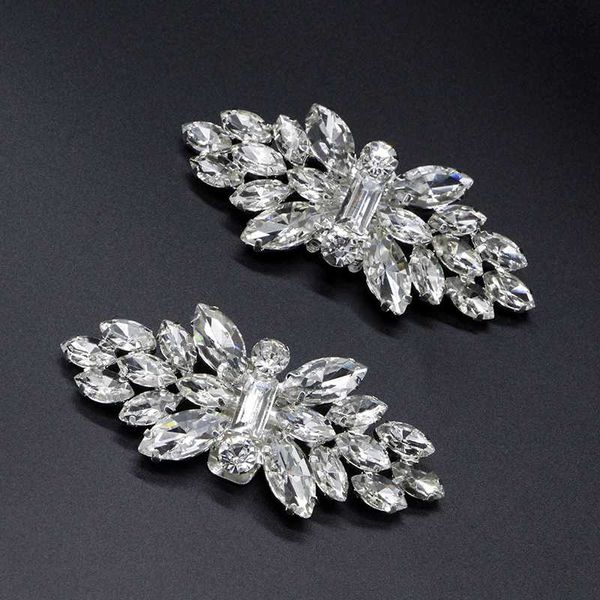 

2pcs shoe clip wedding shoes decoration diy clothing women high heels buckle clips rhinestone fashion decorative, Gray