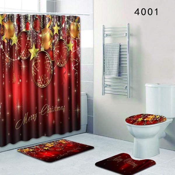 

set bathroom hooks toillete mats piece for 3d blanket floor rugs with bath accessories 4 curtain cover shower christmas seat pthje uy2008