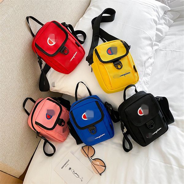 

fashion women shoulder bags canvas champ crossbody chest bag letter print design fanny pack outdoor travel satchel bags girls versipacks
