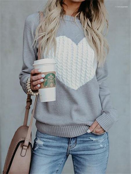 

pullover knit female sweaters love womens sweaters long sleeve loose o-neck woman casual, White;black