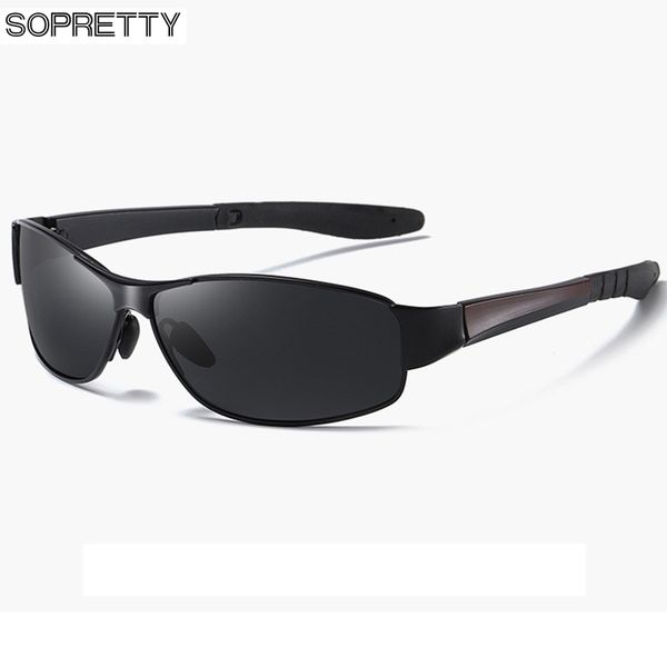 

sopretty2020 brand classic square polarized sunglasses men night vision driving male sun glasses eyewear uv blocking oculos s197, White;black