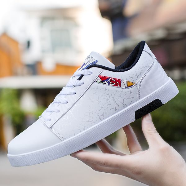 

brand men casual shoes spring autumn new casual shoes men breathable fashion black white