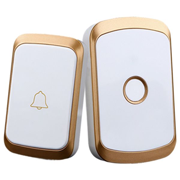 

doorbells wireless doorbell ac 110-220v smart digital waterproof push button 36 melody 4 volume cordless door ring us plug