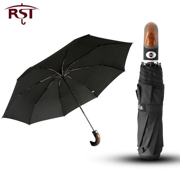 

fully big black women folding automatic auto umbrella rain rain men automatic umbrellas luxury windproof for male coating travel kfgej