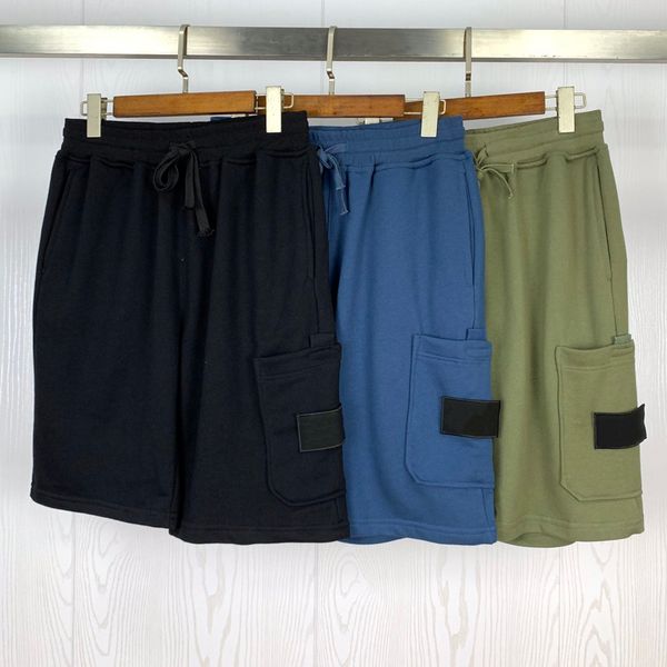 

summer new classic jogging sports shorts mens shorts slim solid color elasticity men pants man knee length knickers m-2xl, Black