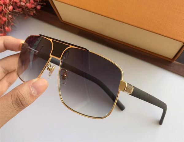 

2020 sell luxury designer for men sunglasses retro square leather glasses legs eyewear uv400 protection come with package, White;black