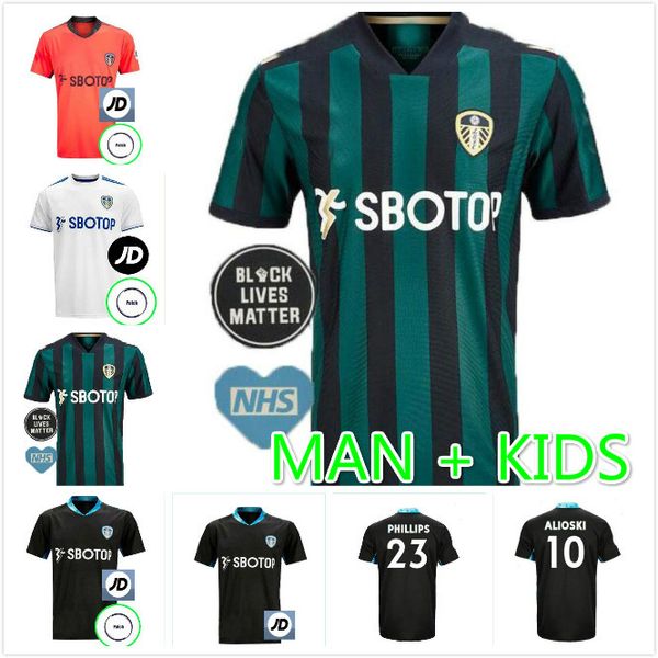 

новый 20 21 лидс футбол свитерах объединенные 2020 2021 camiseta футбол униформа де fútbol costa alioski phillips бэмфорд clarke мелье мужчи, Black;yellow
