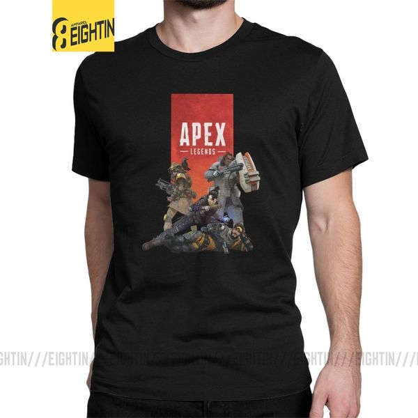 

men's apex legends t-shirts merch funny 100% cotton tees short sleeve battle royale game t shirts crew neck printed
