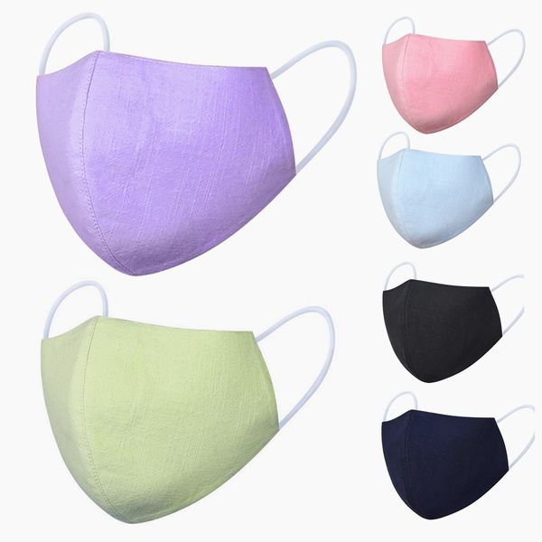 

face mask reusable washable cotton and linen mouth face mask cover anti-dust pm2.5 respirator anti-bacterial outdoor protective masks in