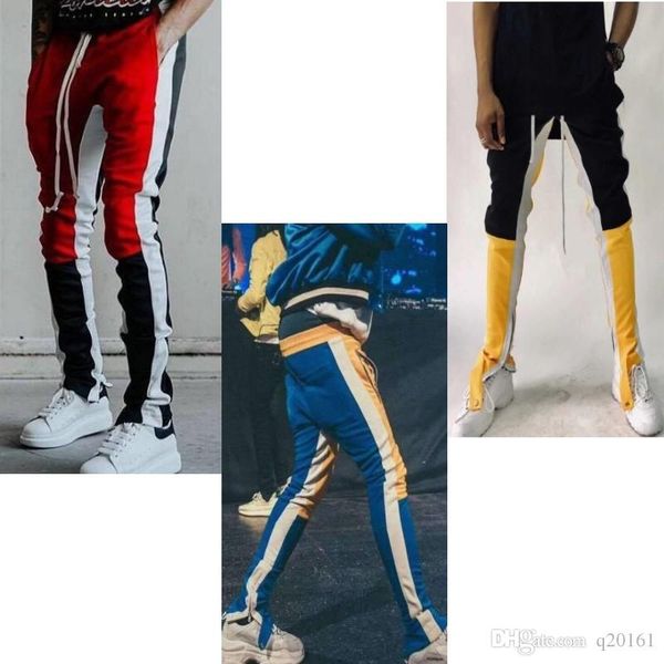 

2018New Colour Fear Of God Fifth Collection track pants calabasas side zipper casual sweatpants men hiphop joggers pants.