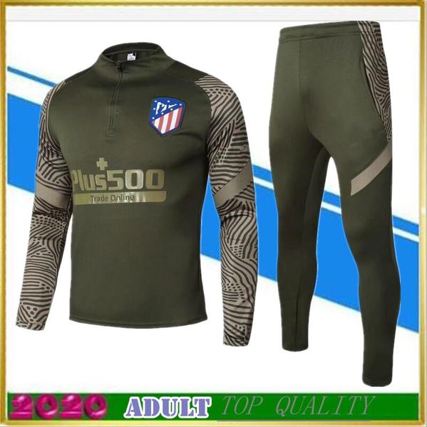 

2020 2021 madrid jacket training suit 20 21 football jacket long zipper soccer red tracksuit, Black