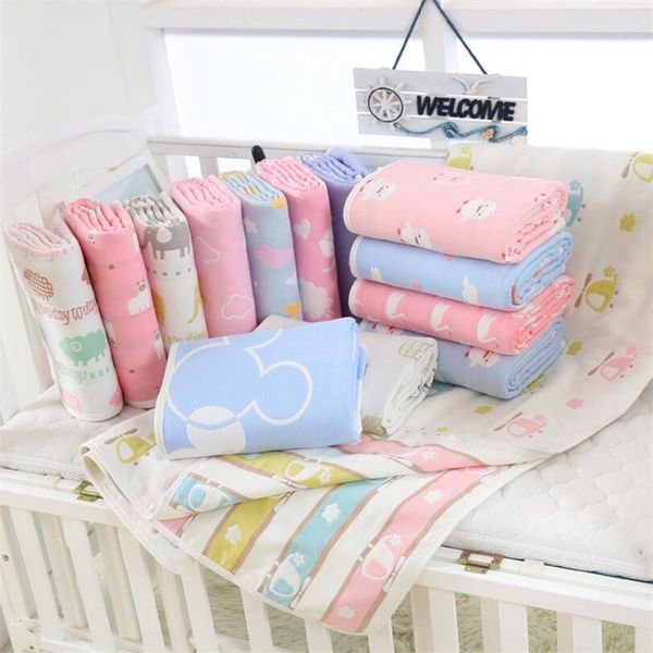 

6 layers gauze sleeping blanket 100 cotton baby bath towel blanket newborn receiving blankets kids air-conditioner room