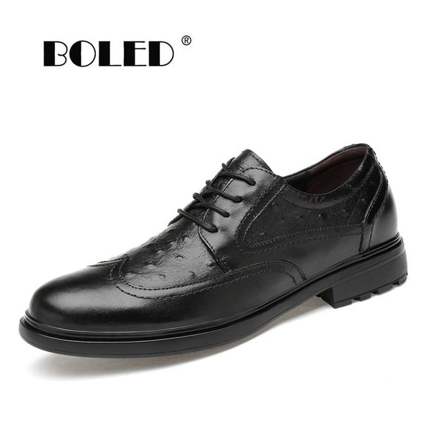 

pointed toe oxford shoes genuine leather dress shoes classic lace up hand-painted men dropshipping, Black