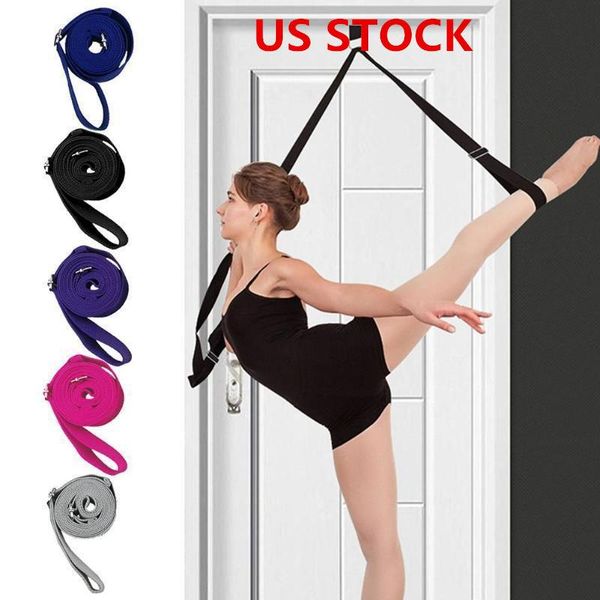 

us stock, leg stretcher ballet stretch band for dance & gymnastics exercise training home or gym foot stretch bands hanging strap fy6149