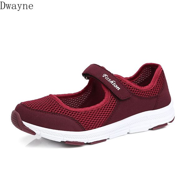 

2020 spring and summer with soft bottom breathable large size shallow mouth female mesh single shoes flat casual shoes, Black