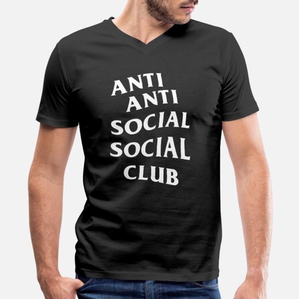 

анти анти social social тенниска men ситца crew neck урожай солнечный свет дышащий весна нормальная рубашка
